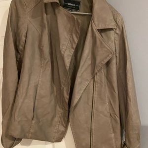 BNCI by Blanc Noir Olive Leather Jacket